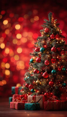 christmas tree with gifts