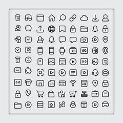 Web and mobile most usable icon vector