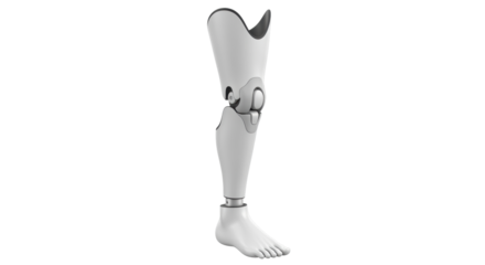 Isolated prosthetic leg artificial limb medical appliance rehabilitation replacement aids recovery