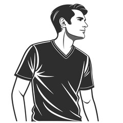 Handsome man in a tshirt