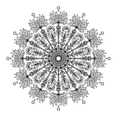 ornamental round lace pattern
