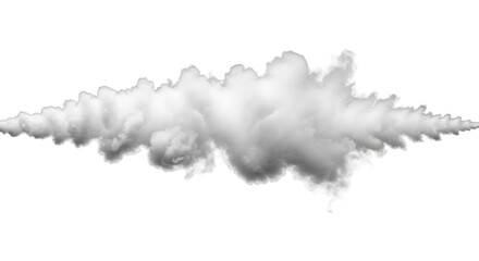 Isolated cloud formation for composites and visual effects, ethereal, vaporous forms