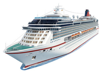  cruise-ship on a isolated transparent background	