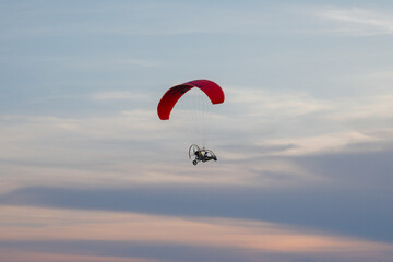 paraglider in the sky