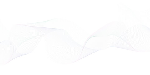 Abstract Modern Wave Line Pattern. Smooth gray wave line vector. 