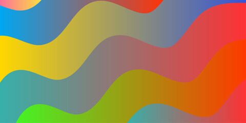 Background or wallpaper with paper cut out with abstract theme referring to organic movement. Colorful multicolor gradient stripe line geometric background. Pattern design for banner, poster, flyer, c