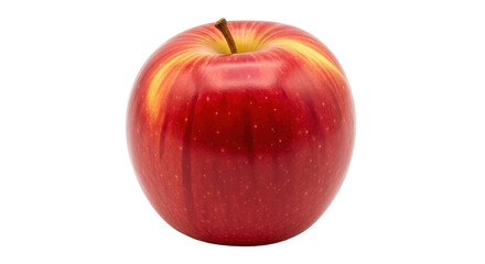 Isolated view of a fresh red apple ready to eat perfect for food industry needs