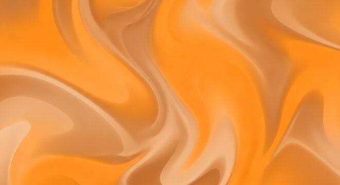 Abstract orange and brown liquid waves with a gradient effect.