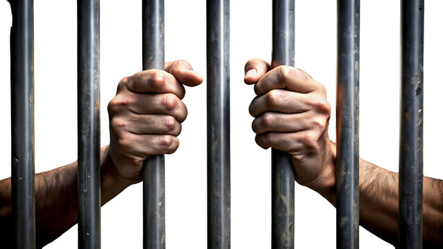 hands behind bars