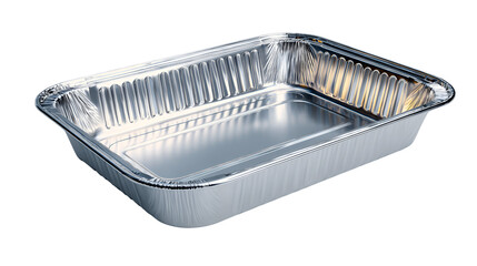 Rectangular Aluminum Baking Tray isolated on transparent background Remove png,