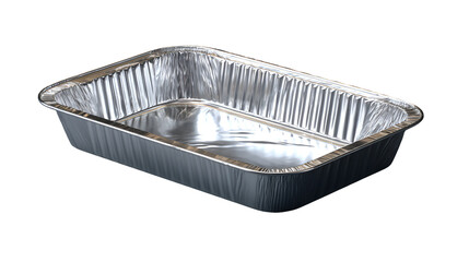 Rectangular Aluminum Baking Tray isolated on transparent background Remove png,