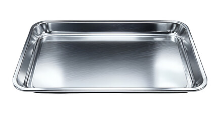 Rectangular Aluminum Baking Tray isolated on transparent background Remove png,
