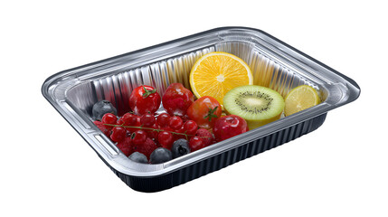 Rectangular Aluminum Baking Tray isolated on transparent background Remove png,