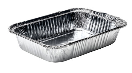 Rectangular Aluminum Baking Tray isolated on transparent background Remove png,