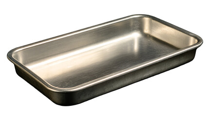 Rectangular Aluminum Baking Tray isolated on transparent background Remove png,