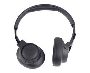 Large headphones, wireless headphones isolated from the background