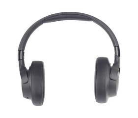 Large headphones, wireless headphones isolated from the background