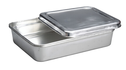 Rectangular Aluminum Baking Tray isolated on transparent background Remove png,