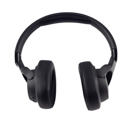 Large headphones, wireless headphones isolated from the background