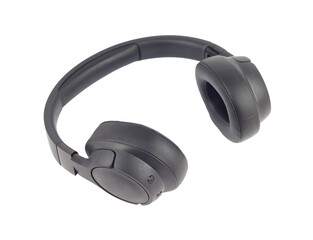 Large headphones, wireless headphones isolated from the background