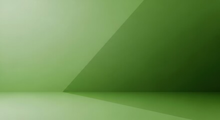 A green and white gradient background with a shadow effect.
