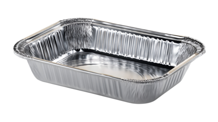 Rectangular Aluminum Baking Tray isolated on transparent background Remove png,