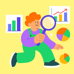 Work Life Balance and Productivity Vector Set, Cartoon Characters with Time Management, Teamwork, Task Checklist and Business Growth Flat Illustration EPS