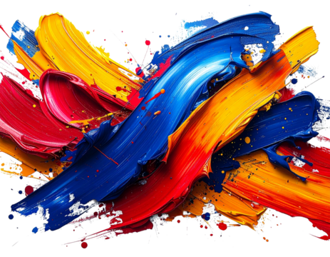 Artistic Ink & Watercolor Blotches – Modern Creative Paint Texture PNG 