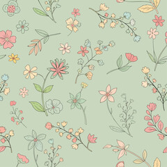 Abstract spring floral art background vector illustration. Watercolor hand painted botanical flower, eucalyptus, wildflower, stalk, butterfly, dragonfly. Design for wallpaper, banner, card, wedding.