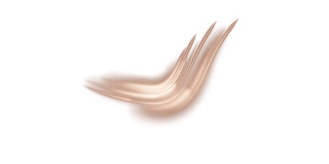 Chocolate brown hot flow from the air conditioner. Realistic 3D illustration isolated on a transparent background.