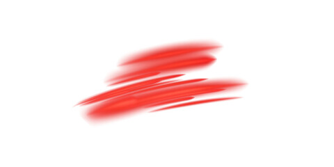 Red hot flow from the air conditioner. Realistic 3D illustration isolated on a transparent background.