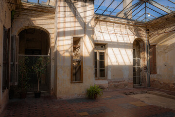 Interior de hotel antiguo