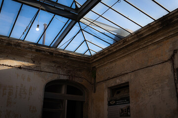 Interior de hotel antiguo