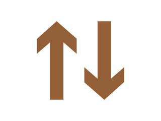 up down arrow sign