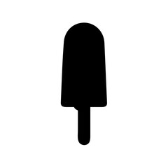 Silhouette of a refreshing popsicle ready to be enjoyed on a hot day