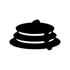 Black icon representing a swirling shape with layers, suggestive of an emoji