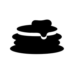 Stack of Pancakes with Syrup and Butter Icon 