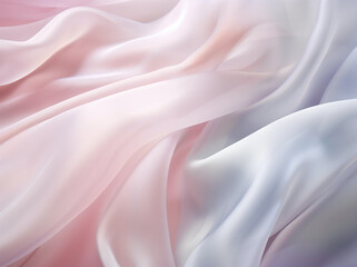 Obraz premium pink and satin blue silk in a flowing background design