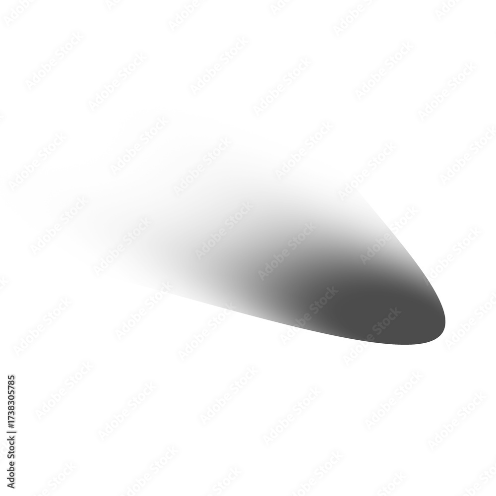 Wall mural black gradient shadow effect isolated on transparent background for overlay