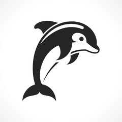 Stylized Dolphin Logo Design