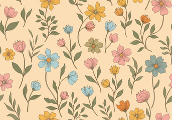 Simple floral pattern
