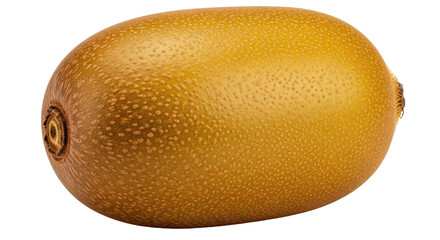 Isolated Gold Kiwi Fruit, Studio Shot, Brown Skin, Close-Up, Golden Yellow Fruit, Fresh Food