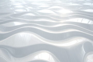 Futuristic white background with embossed linear relief, shallow 2.5D effect, glowing overexposed tone in flat view.
