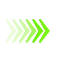 Green Direction Arrows Graphic Design