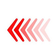 Red Direction Arrows Graphic Design