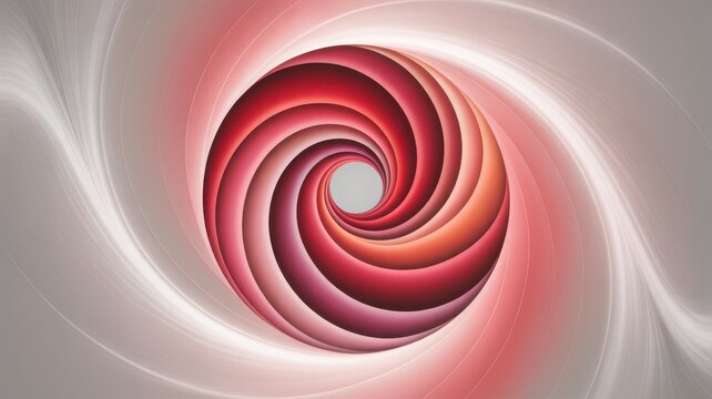 Vibrant abstract swirl of red and pink hues evokes energy and movement