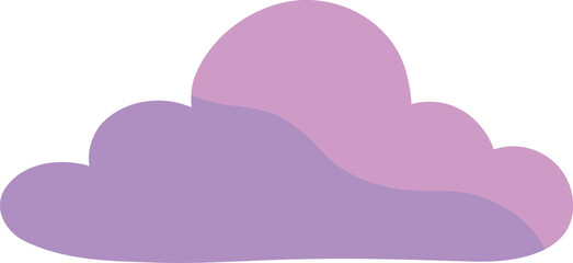 Illustration of a Purple Cloud