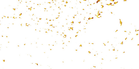 Art & IllVector confetti . Gold confetti falls from the sky. Glittering confetti on a transparent background. Gold confetti and ribbon background, isolated on transparent background. Holiday,ustration