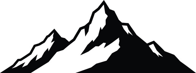 Vector illustration of majestic mountain range peaks scalable graphic for design projects © @ahmedmaynul