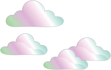 Pastel Gradient Clouds 